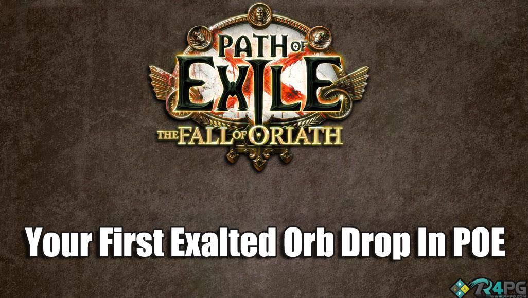 Your First Exalted Orb Drop In Path Of Exile